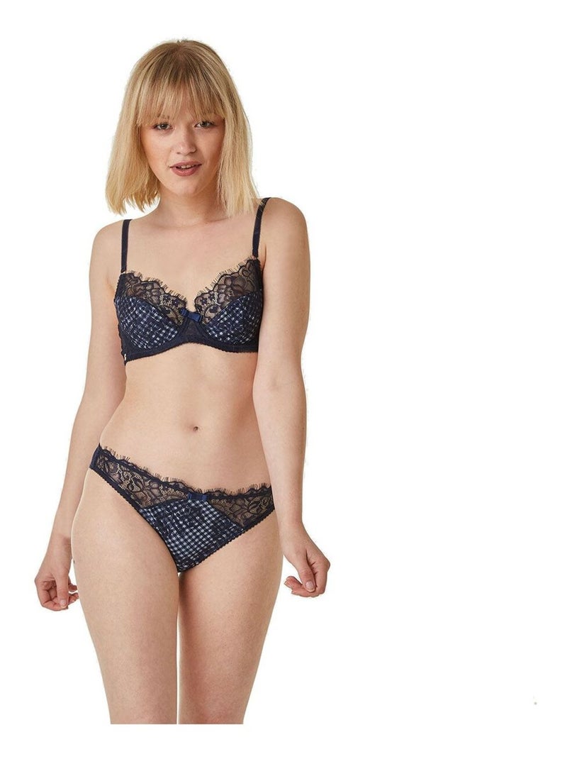 Soutien-gorge armature MAGAZINE - Brigitte Bardot Lingerie Bleu - Kiabi