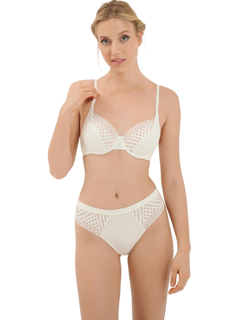 Soutien-gorge armaturé Maxine Ecru - Kiabi