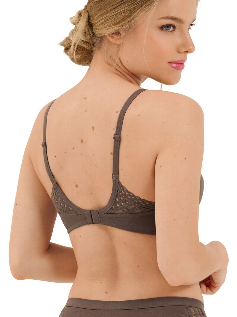 Soutien-gorge armaturé Maxine Marron chocolat - Kiabi