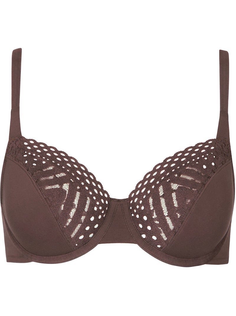 Soutien-gorge armaturé Maxine Marron chocolat - Kiabi