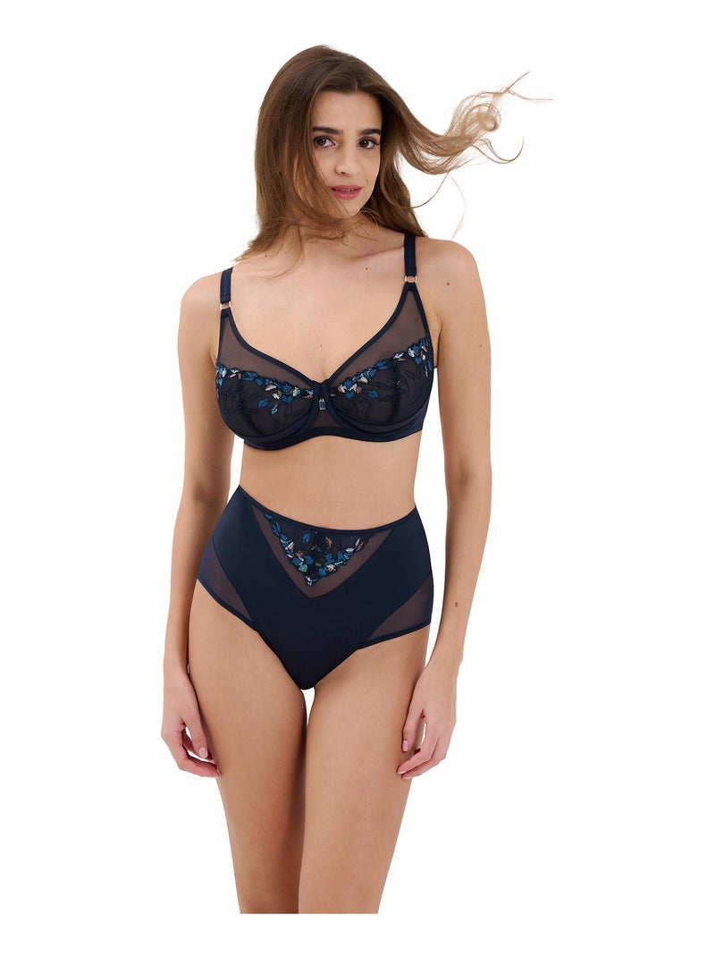 Soutien-gorge armaturé Mirabelle Bleu - Kiabi