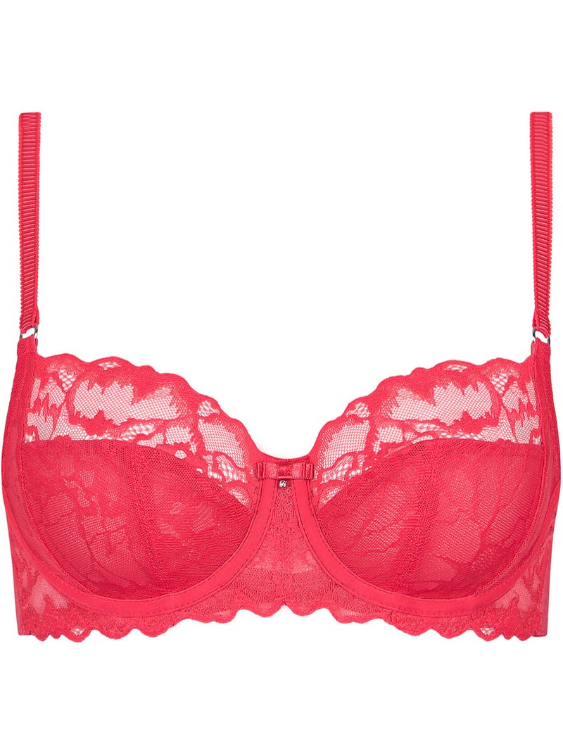 Soutien-gorge armaturé Naty Orange corail - Kiabi