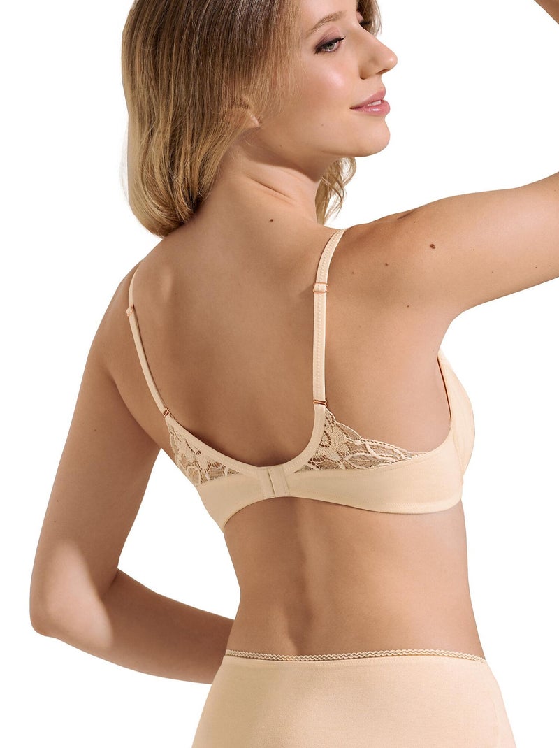 Soutien-gorge armaturé Nina Beige - Kiabi