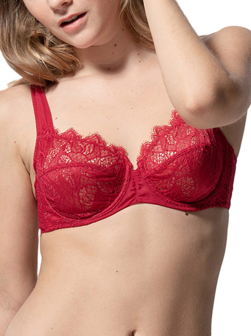 Soutien-gorge armaturé Orchidea rouge Rouge - Kiabi