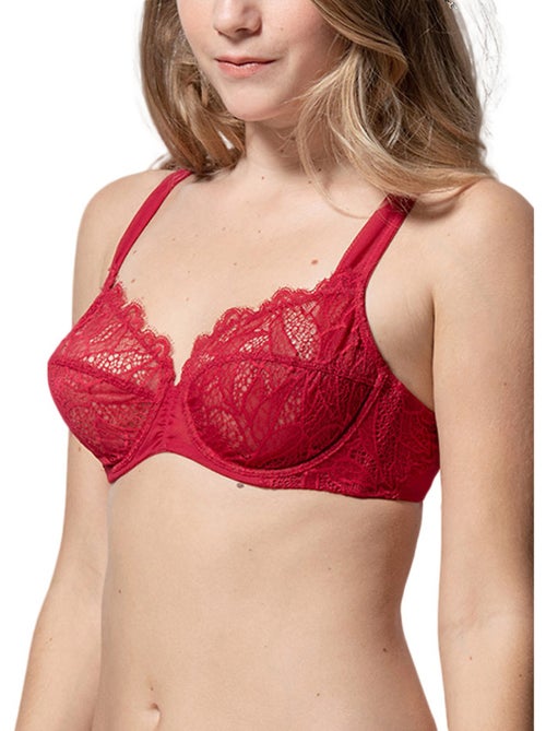 Soutien-gorge armaturé Orchidea rouge - Kiabi Soutien-gorge armaturé Orchidea rouge - Kiabi