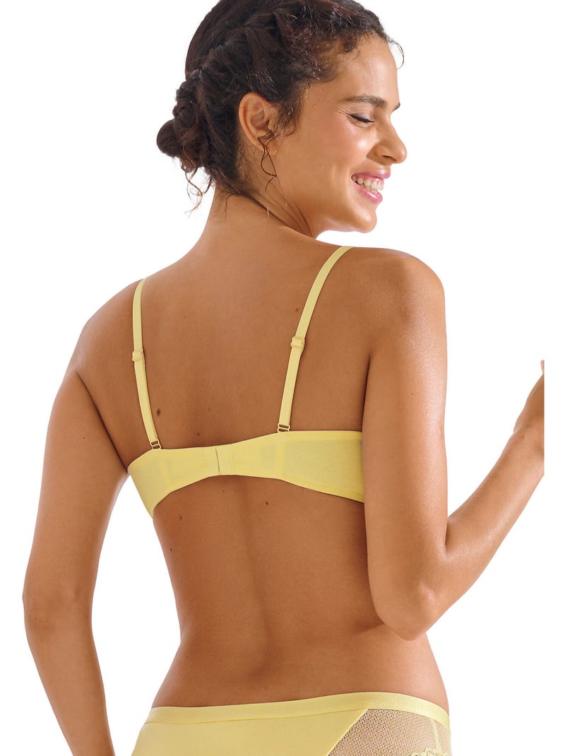 Soutien-gorge armaturé POMPEYA Jaune - Kiabi