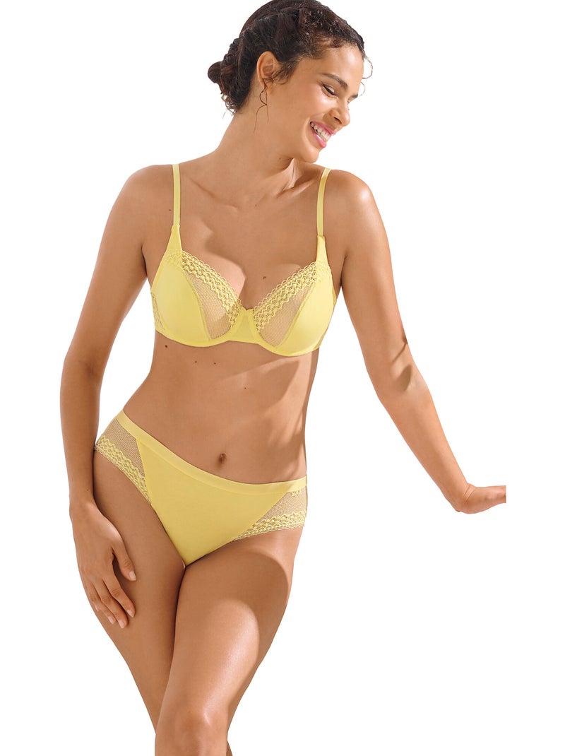 Soutien-gorge armaturé POMPEYA Jaune - Kiabi