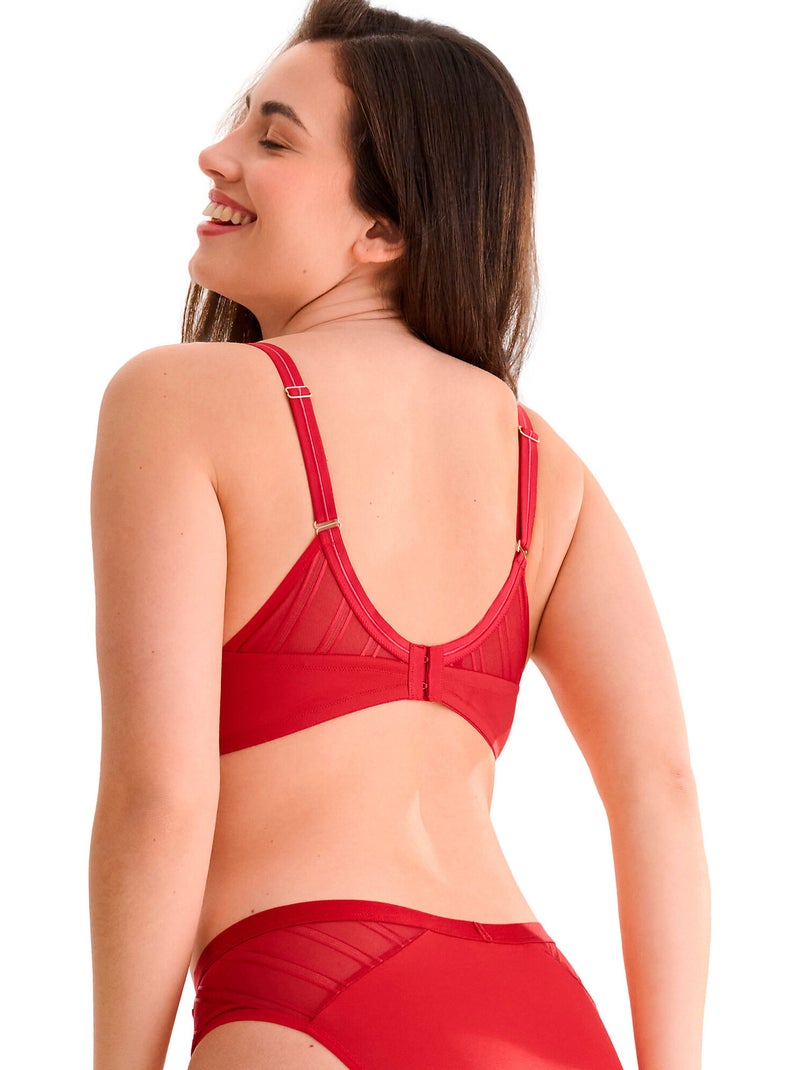 Soutien-gorge armaturé PRINCESS Rouge - Kiabi