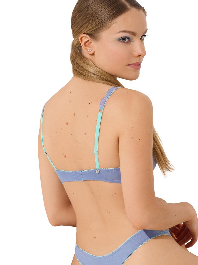 Soutien-gorge armaturé RAINBOW Bleu - Kiabi