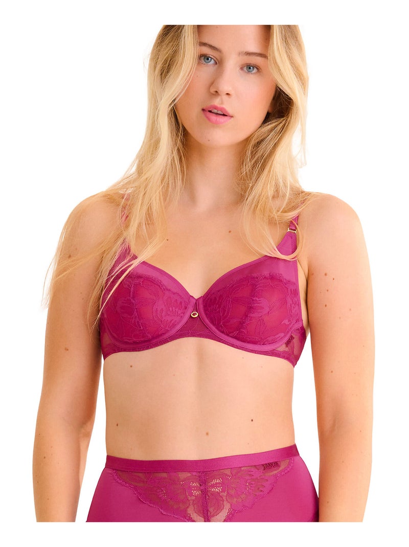 Soutien-gorge armaturé ROBIN Magenta - Kiabi