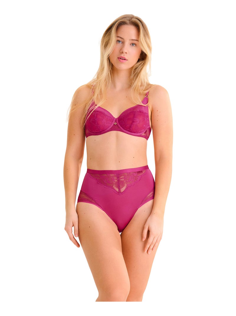 Soutien-gorge armaturé ROBIN Magenta - Kiabi