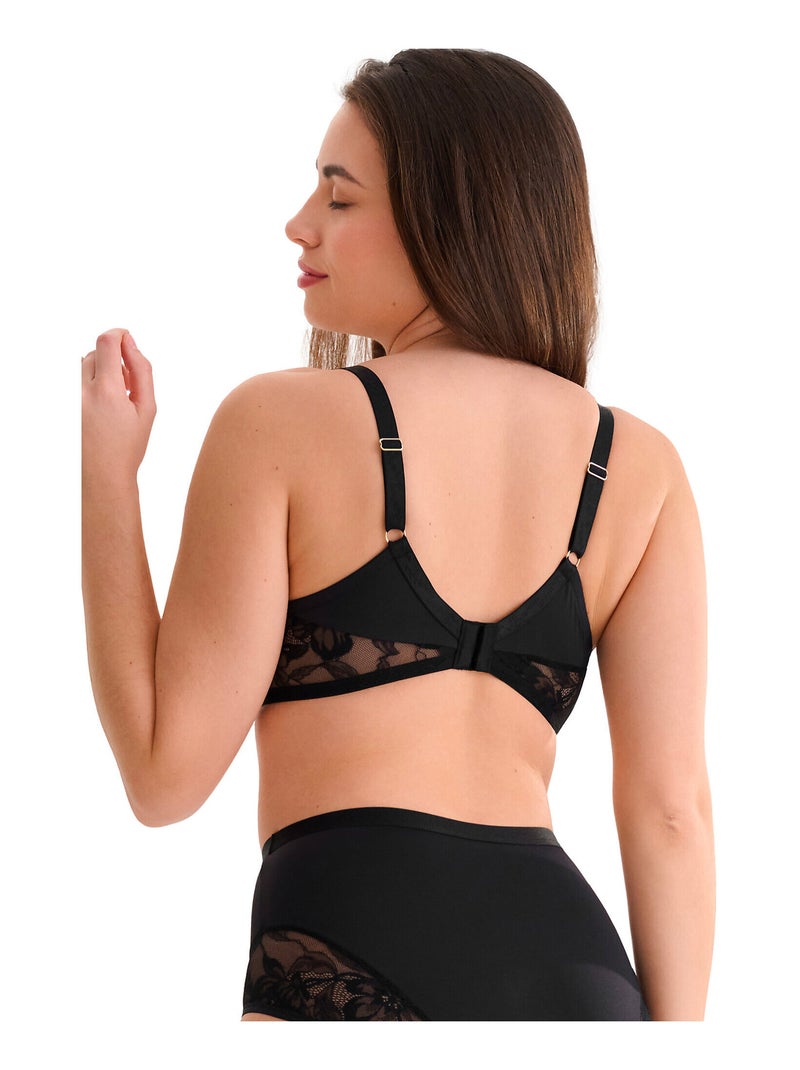 Soutien-gorge armaturé ROBIN Noir - Kiabi