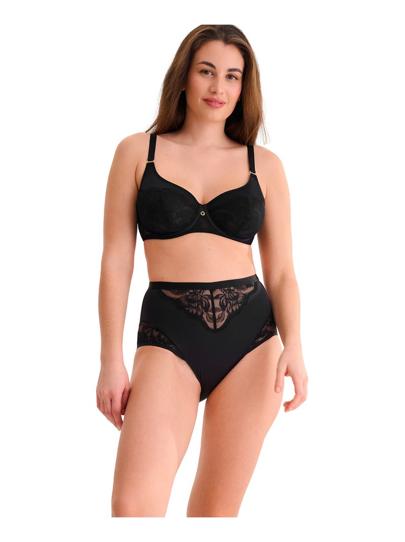 Soutien-gorge armaturé ROBIN Noir - Kiabi