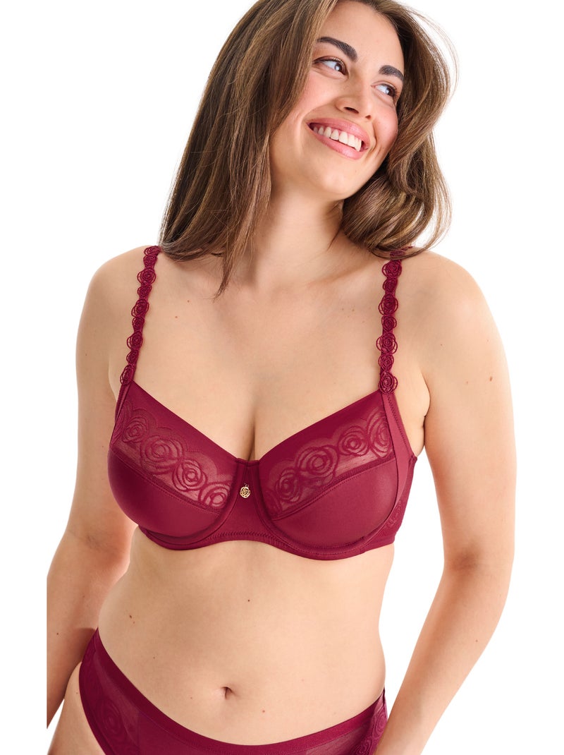 Soutien-gorge armaturé ruby Rouge - Kiabi