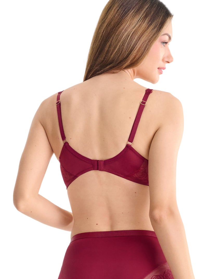 Soutien-gorge armaturé ruby Rouge - Kiabi