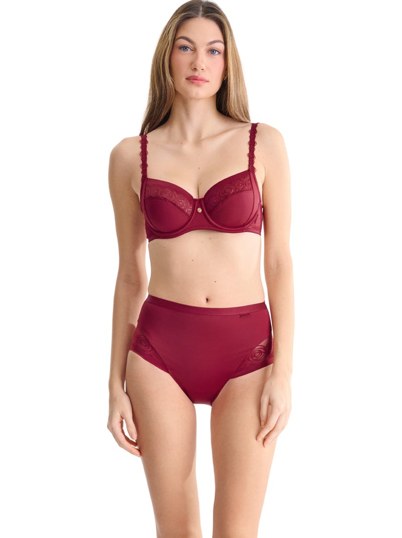 Soutien-gorge armaturé ruby Rouge - Kiabi