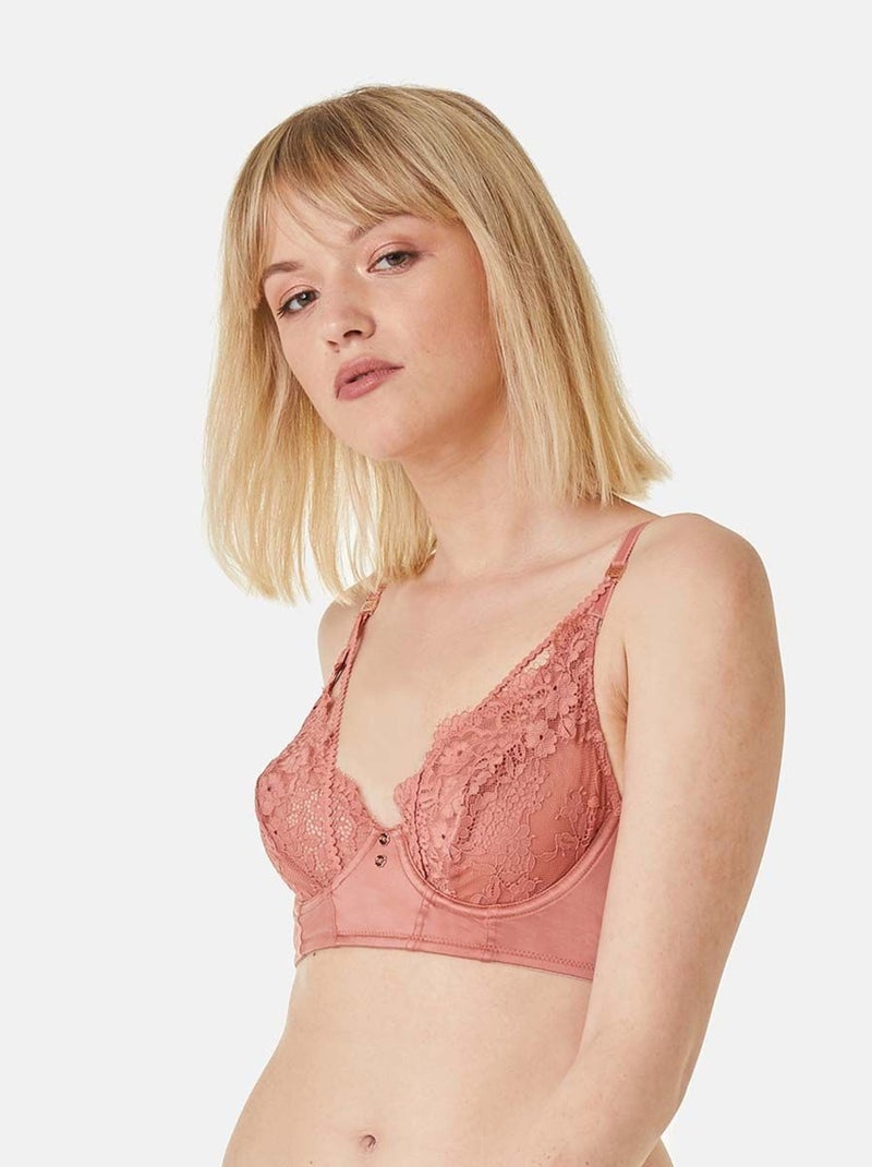 Soutien-gorge armature SERENADE - Brigitte Bardot Lingerie Rose - Kiabi