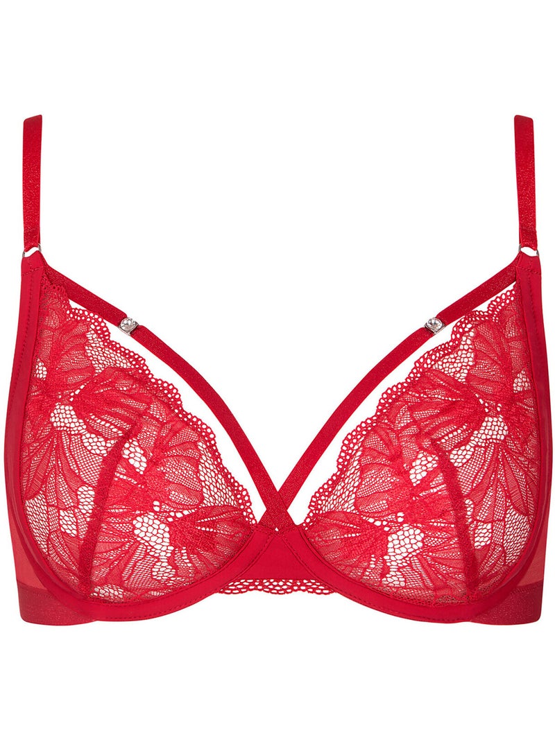 Soutien-gorge armaturé Sympathy Rouge - Kiabi