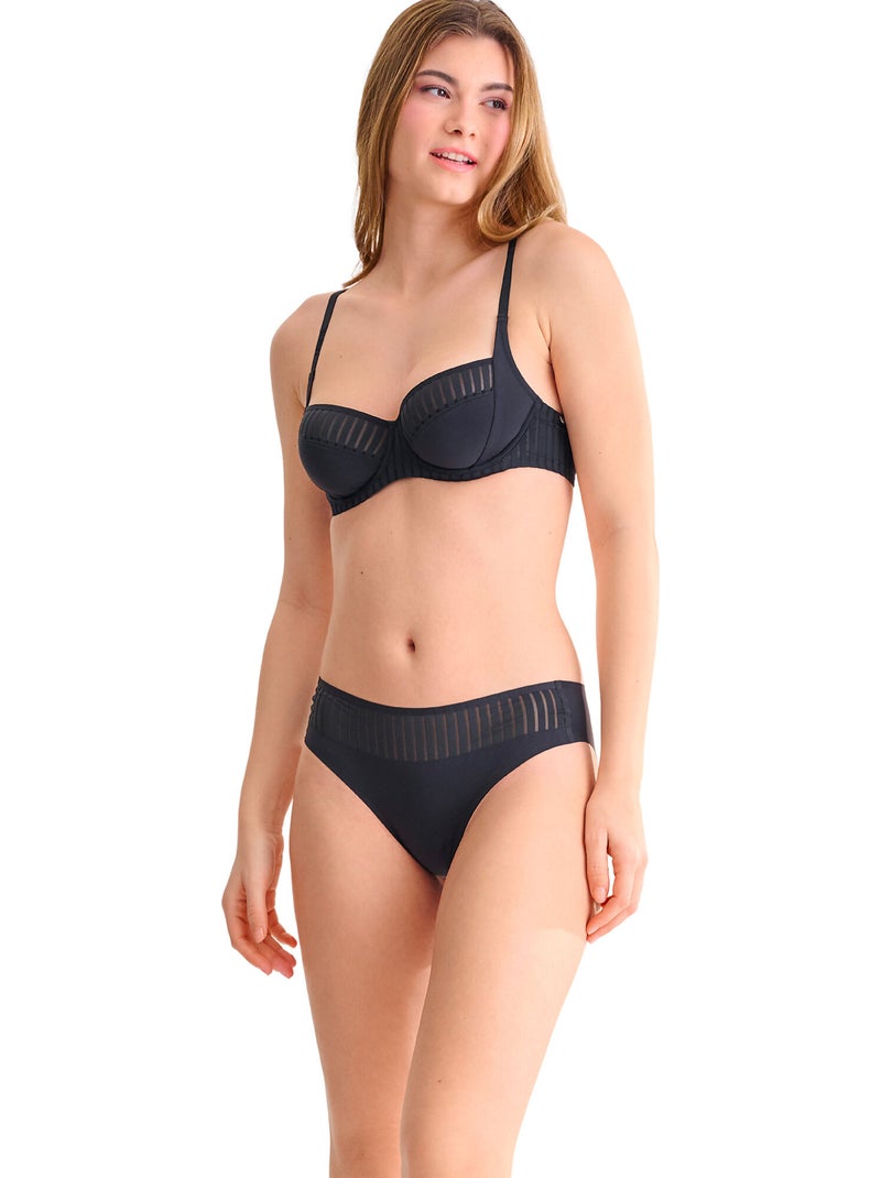 Soutien-gorge armaturé TIA Noir - Kiabi