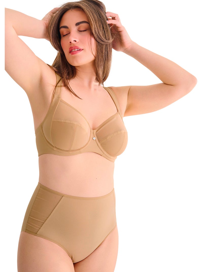 Soutien-gorge armaturé tina f à h Beige - Kiabi