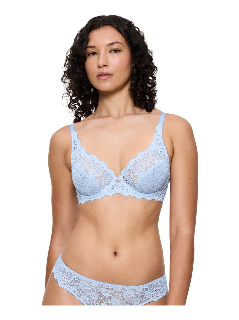 Soutien-gorge armaturé W AMOURETTE Bleu ciel - Kiabi