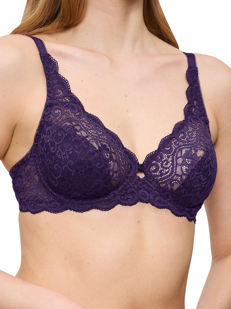 Soutien-gorge armaturé W AMOURETTE Violet prune - Kiabi