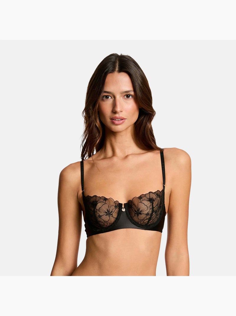 Soutien-gorge armatures AMANDINE - Morgan Lingerie Noir - Kiabi