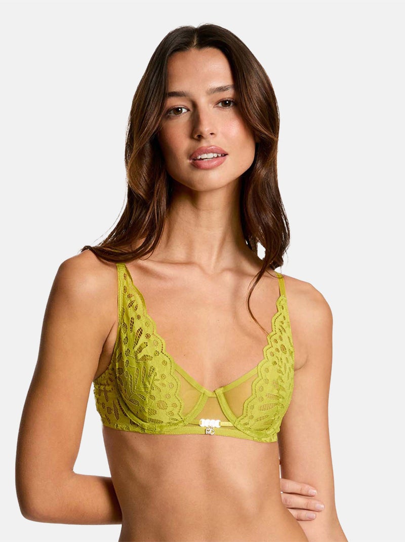 Soutien-gorge armatures AMELIE - Morgan Lingerie Vert - Kiabi