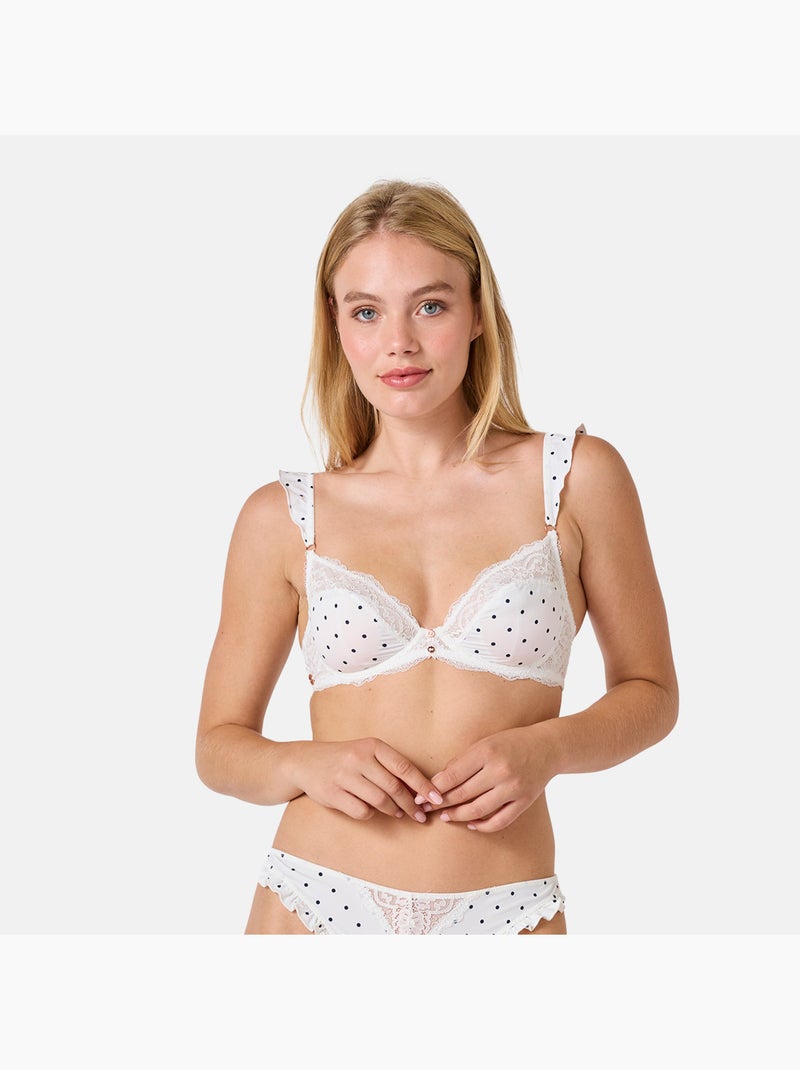 Soutien-gorge armatures AMUSETTE - Brigitte Bardot Lingerie Blanc - Kiabi