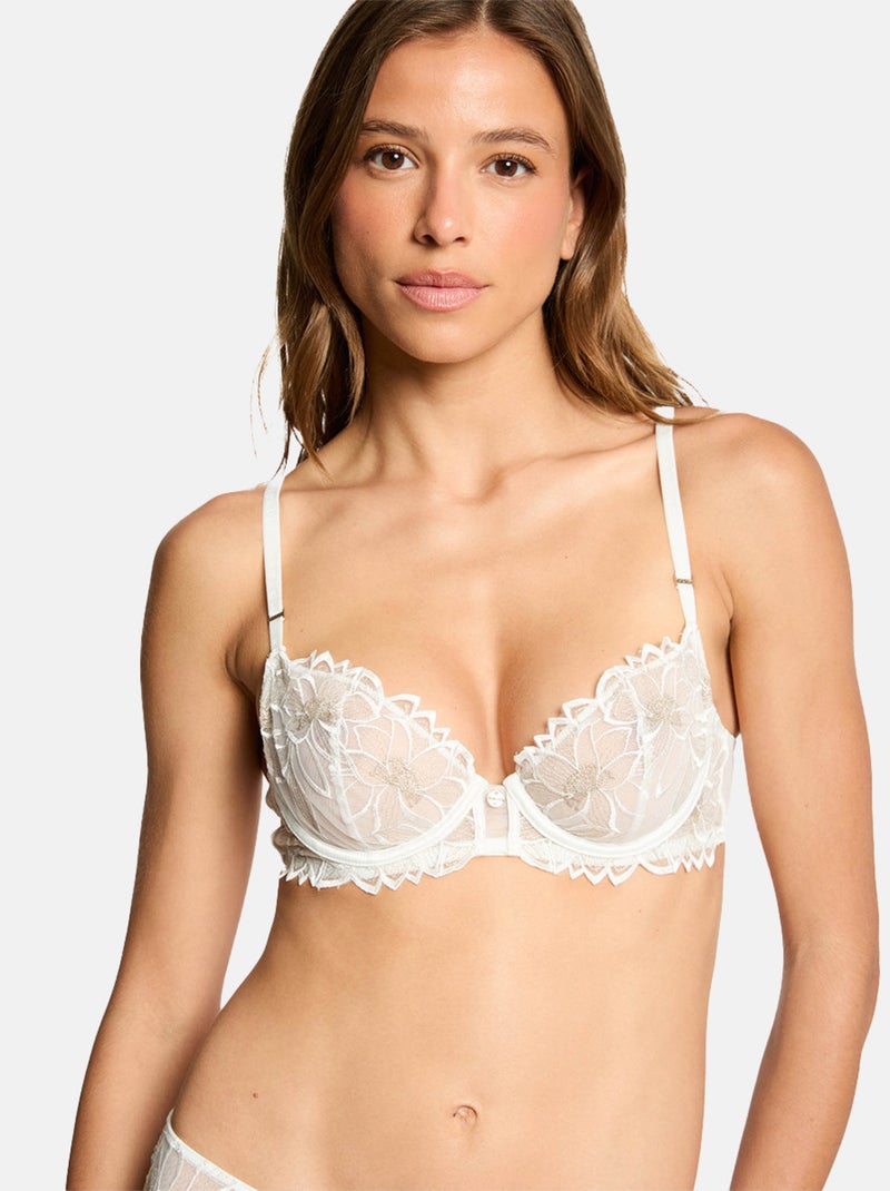 Soutien-gorge armatures ANGELICA - Morgan Lingerie Blanc - Kiabi