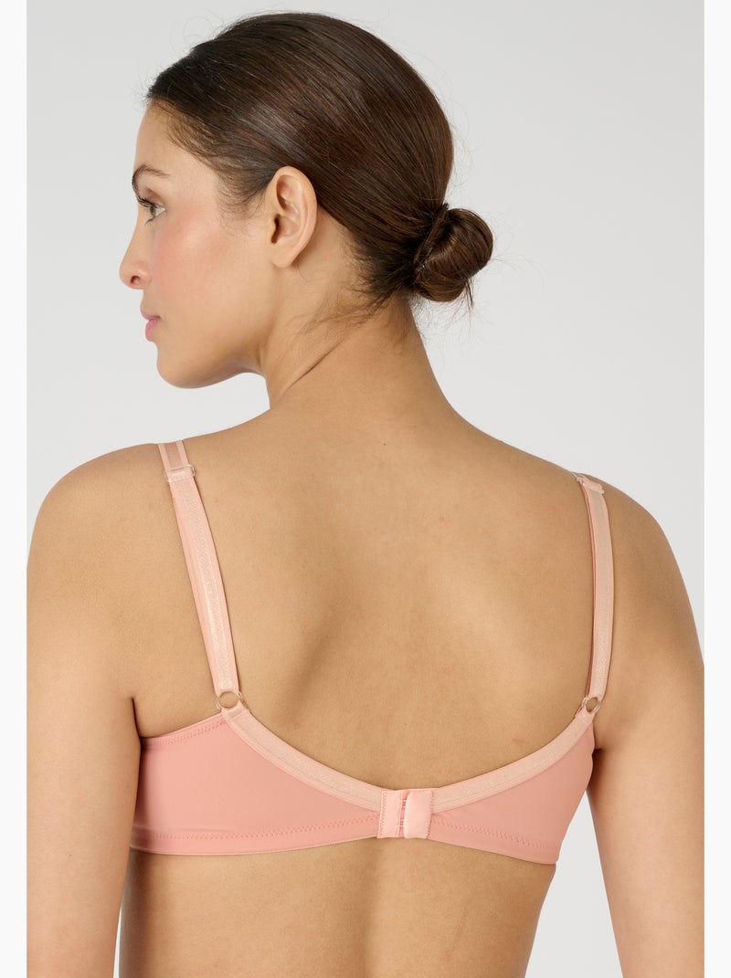 Soutien-gorge armatures brodé BELLA de Damart - Damart Rose - Kiabi