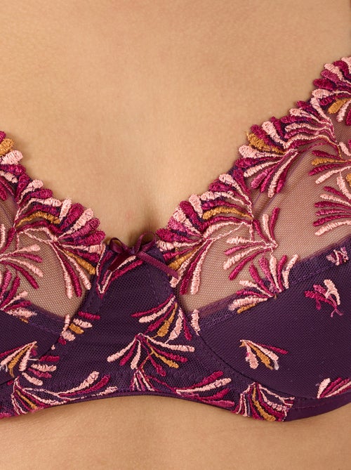 Soutien-gorge armatures brodé BELLA de Damart - Damart - Kiabi