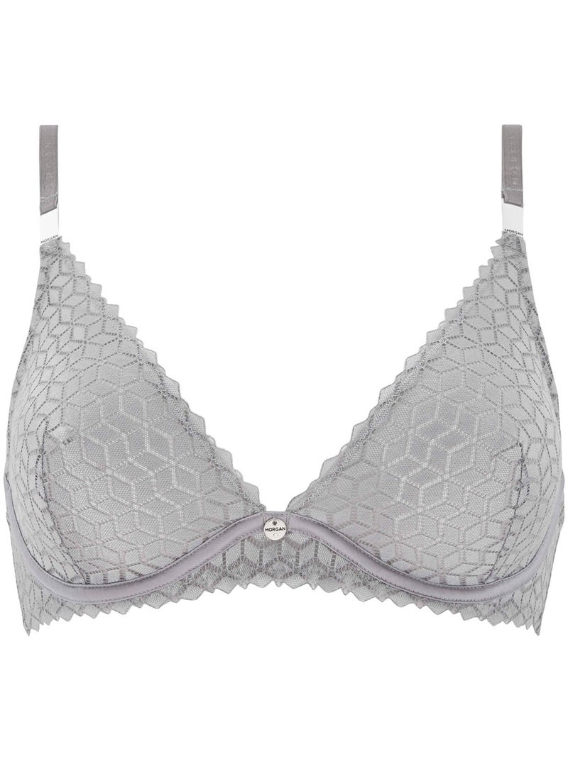 Soutien-gorge armatures CAROLINA - Morgan Lingerie Gris - Kiabi