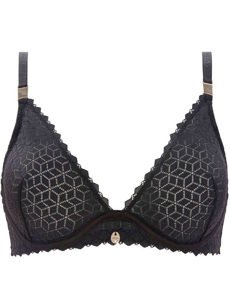 Soutien-gorge armatures CAROLINA - Morgan Lingerie Noir - Kiabi