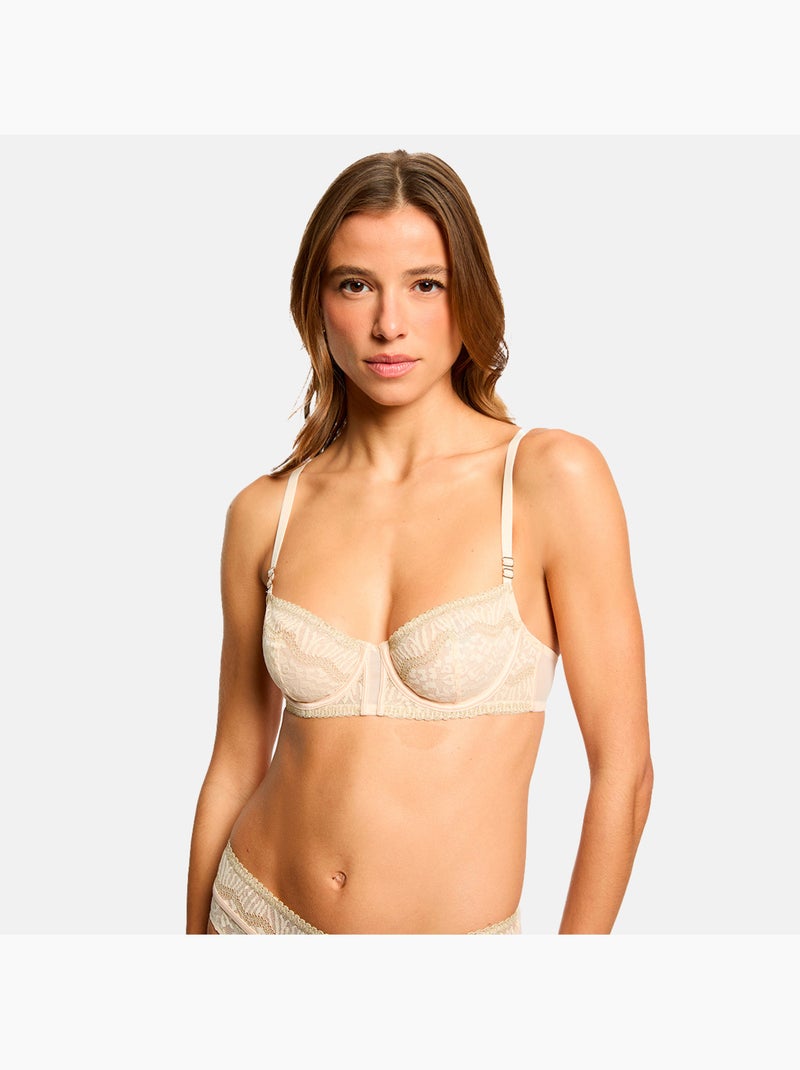 Soutien-gorge armatures CRISTINA - Morgan Lingerie Beige - Kiabi
