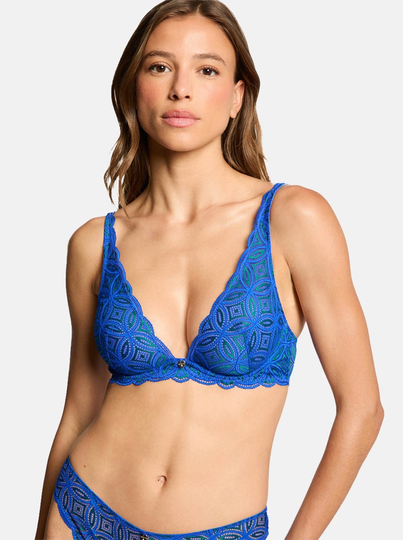 Soutien-gorge armatures EMMA - Morgan Lingerie Bleu - Kiabi