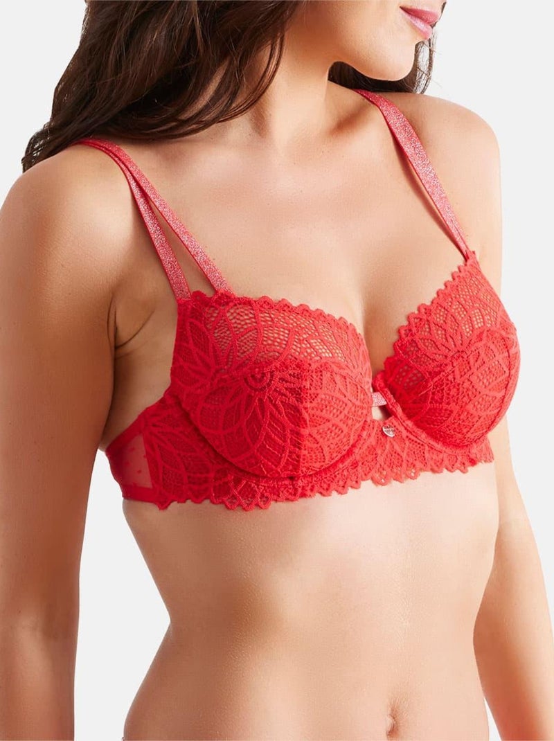 Soutien-gorge armatures GABRIELLE - Morgan Rouge - Kiabi