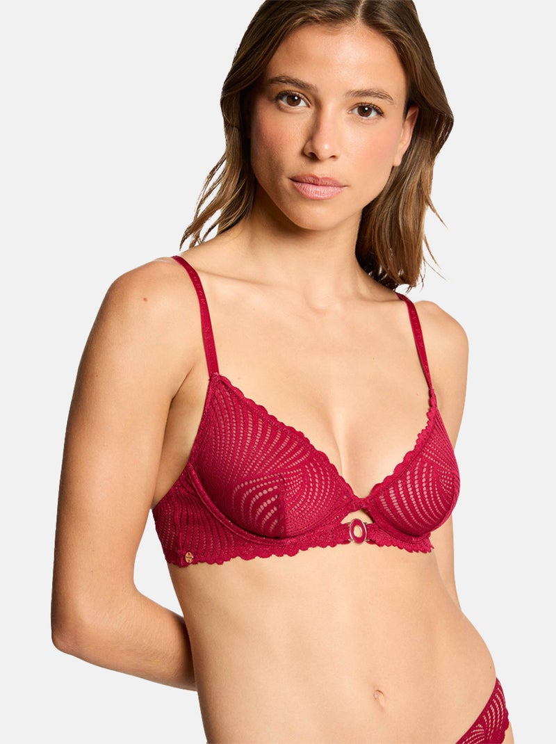 Soutien-gorge armatures GLORY - Morgan Lingerie Violet - Kiabi