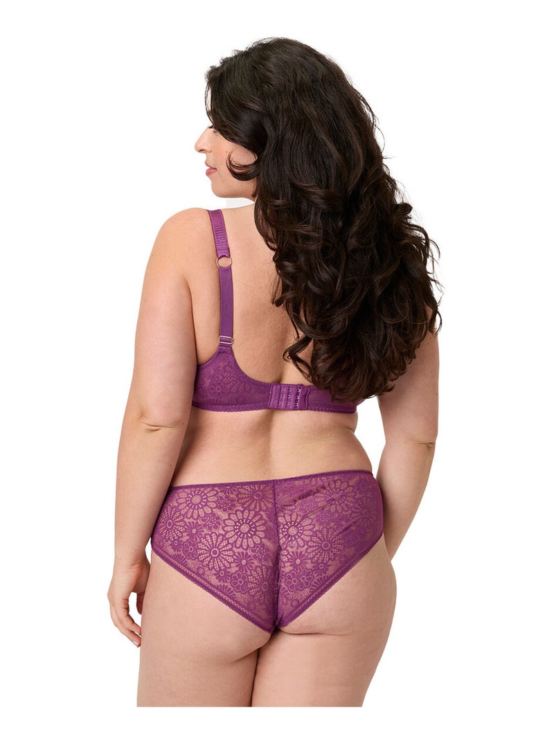 Soutien-gorge armatures grand maintien AZALEE - Brigitte Bardot Lingerie Violet - Kiabi