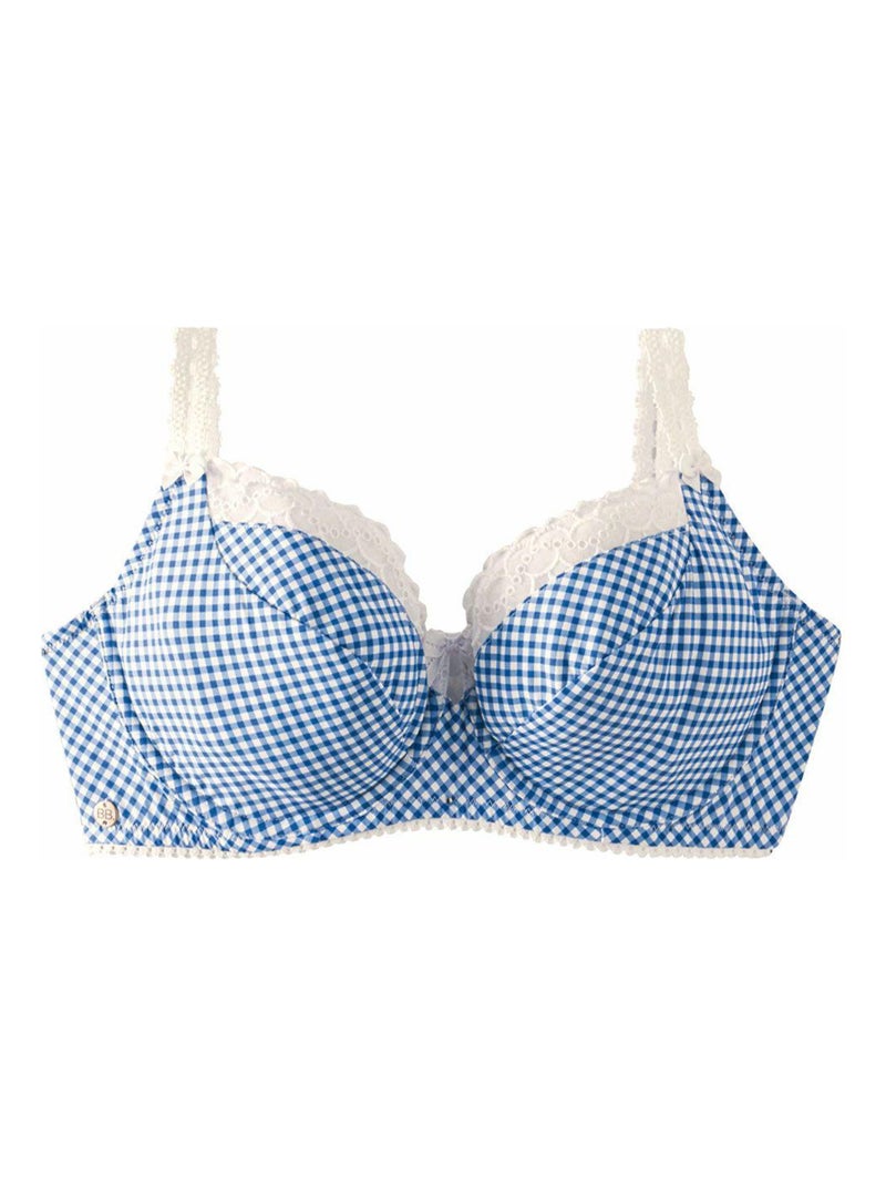 Soutien-gorge armatures grand maintien BADINAGE - Brigitte Bardot Lingerie Bleu - Kiabi