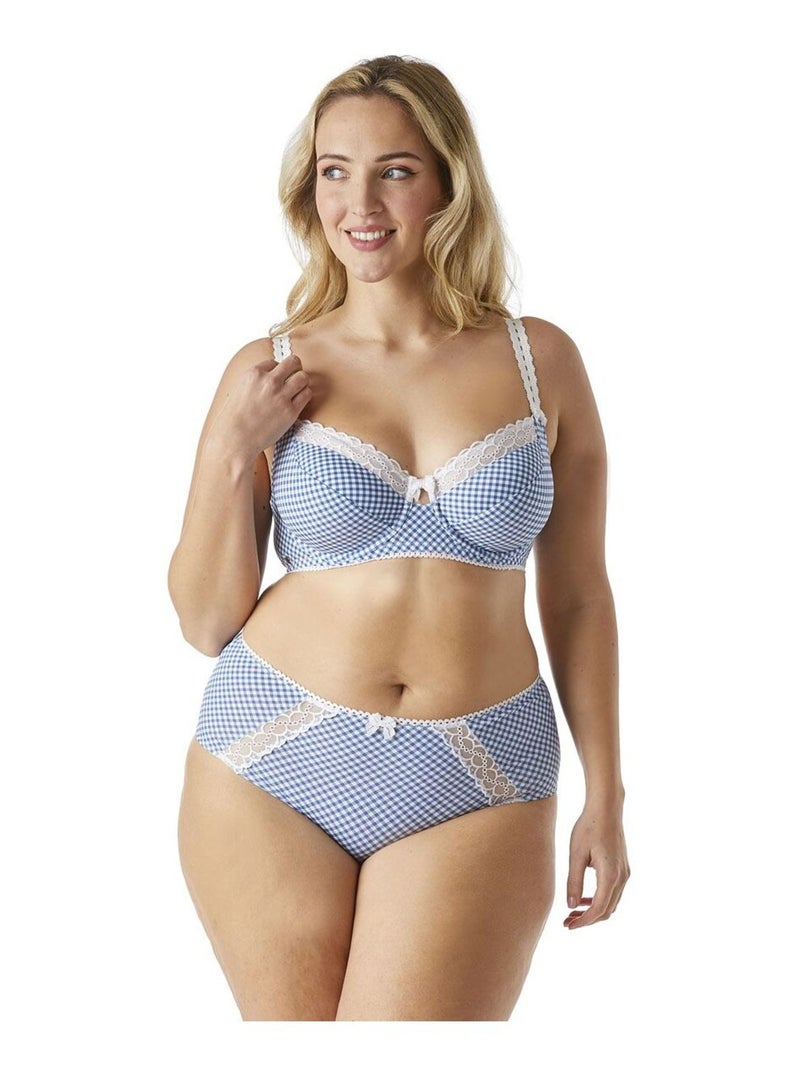 Soutien-gorge armatures grand maintien BADINAGE - Brigitte Bardot Lingerie Bleu - Kiabi