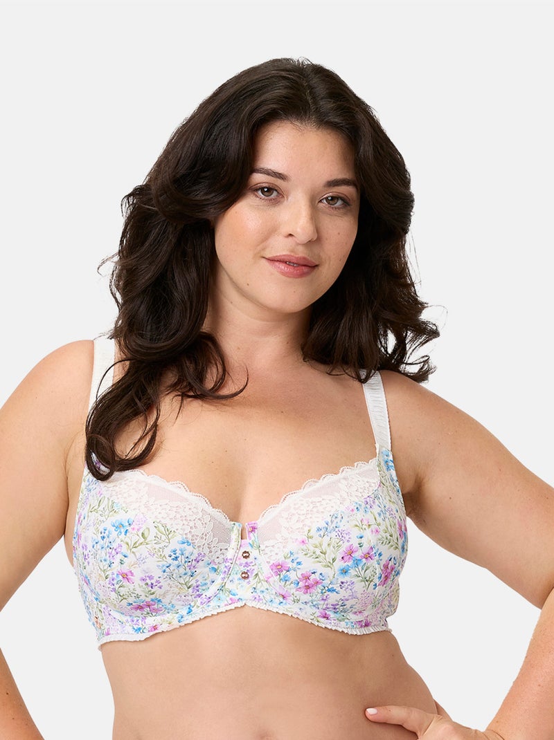 Soutien-gorge armatures grand maintien DAHLIA - Brigitte Bardot Lingerie Blanc - Kiabi
