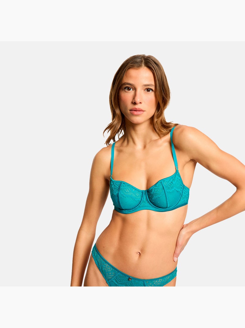 Soutien-gorge armatures LEXI - Morgan Lingerie Bleu - Kiabi