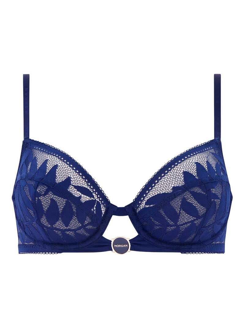 Soutien-gorge armatures LINA - Morgan Lingerie Bleu - Kiabi