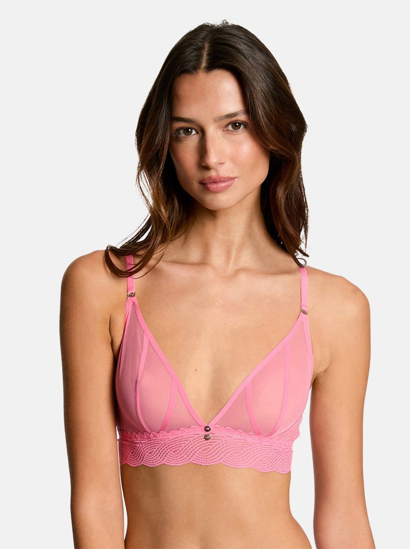 Soutien-gorge armatures LORIE - Morgan Lingerie Rose - Kiabi