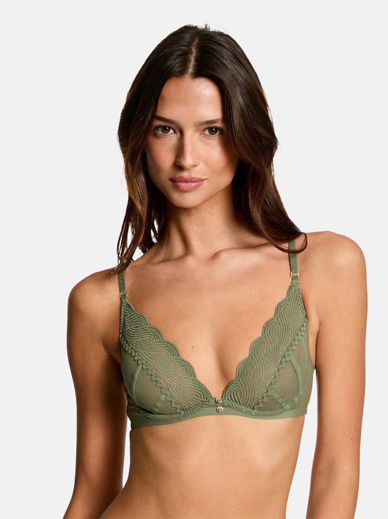 Soutien-gorge armatures LORIE - Morgan Lingerie Vert - Kiabi