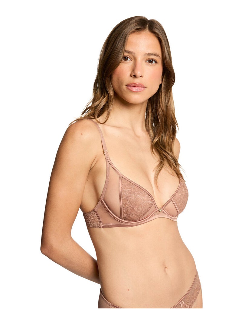 Soutien-gorge armatures LOUNA - Morgan Lingerie Beige - Kiabi