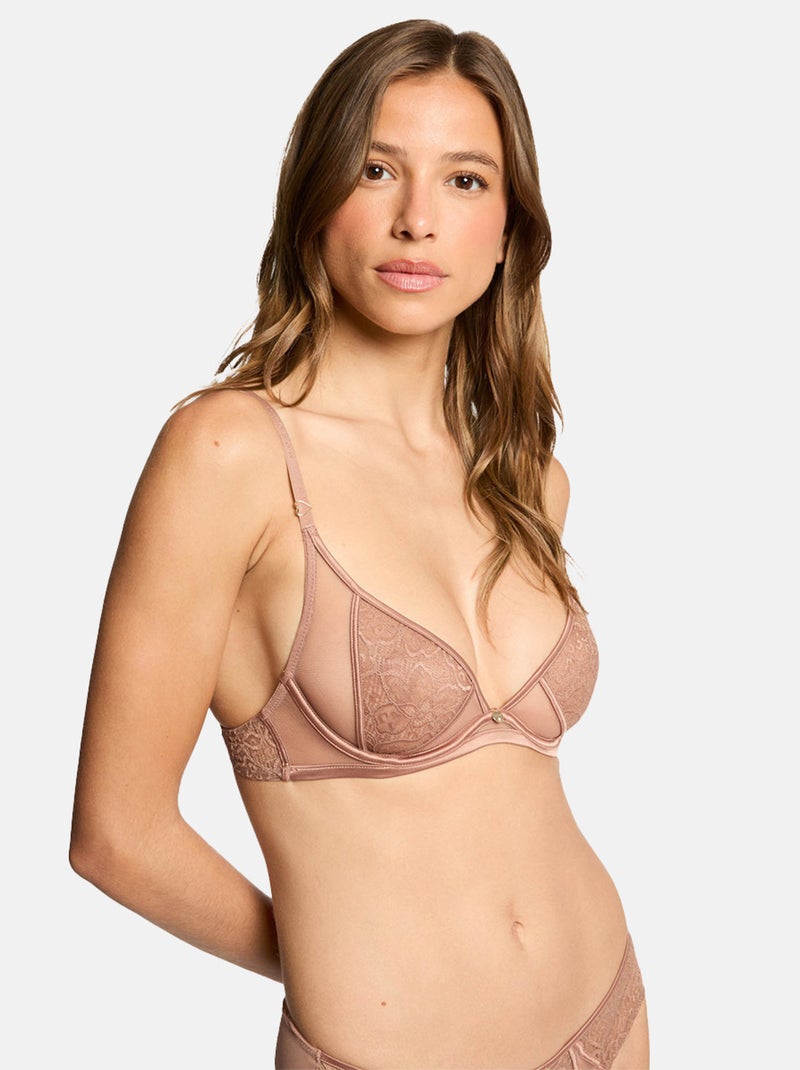 Soutien-gorge armatures LOUNA - Morgan Lingerie Beige - Kiabi