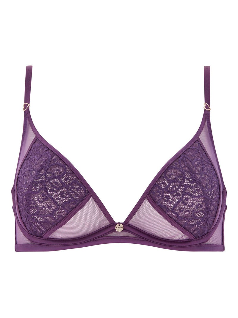Soutien-gorge armatures LOUNA - Morgan Lingerie Violet - Kiabi