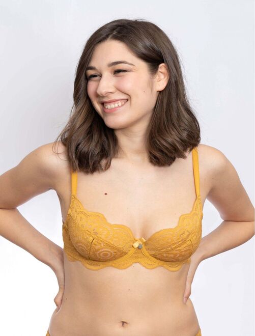 Soutien gorge jaune